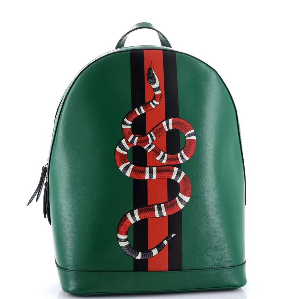 Gucci Leather backpack - image 2