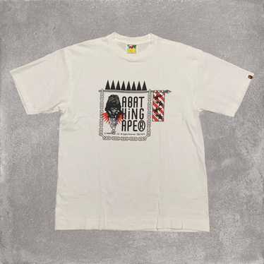 Bape Bape Large Original Fake White Tee A Bathing… - image 1