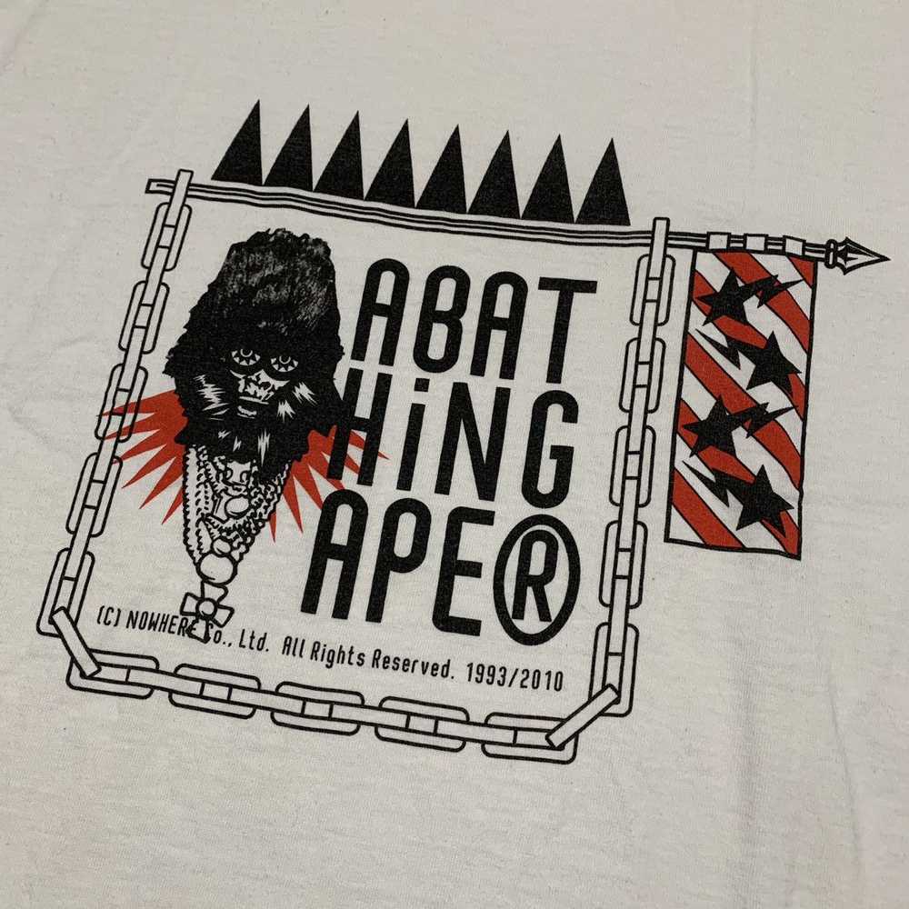 Bape Bape Large Original Fake White Tee A Bathing… - image 4