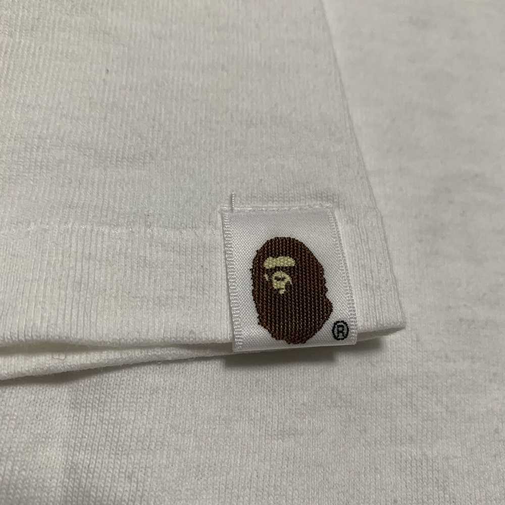 Bape Bape Large Original Fake White Tee A Bathing… - image 9