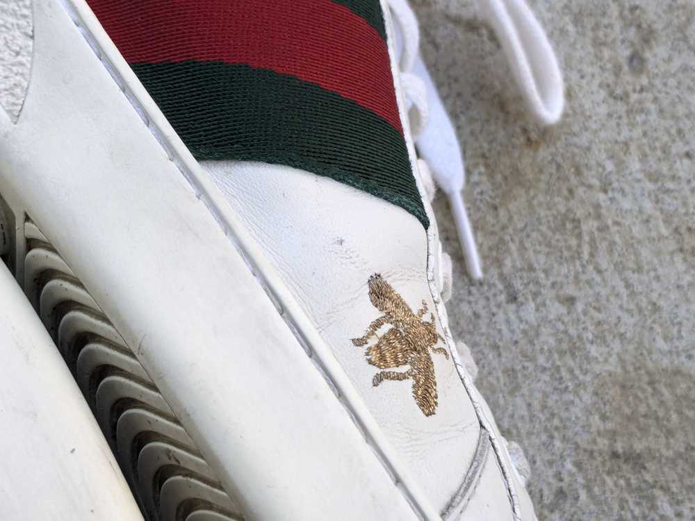 Gucci Gucci Ace Sneakers White Bee Stars Low 11.5… - image 12