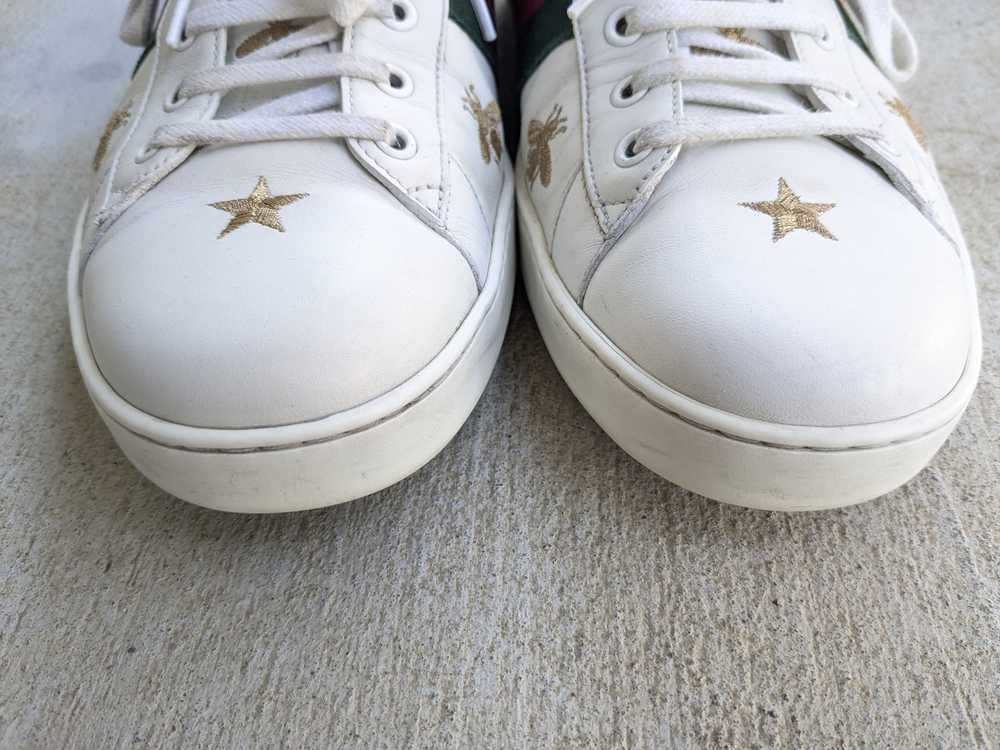 Gucci Gucci Ace Sneakers White Bee Stars Low 11.5… - image 2