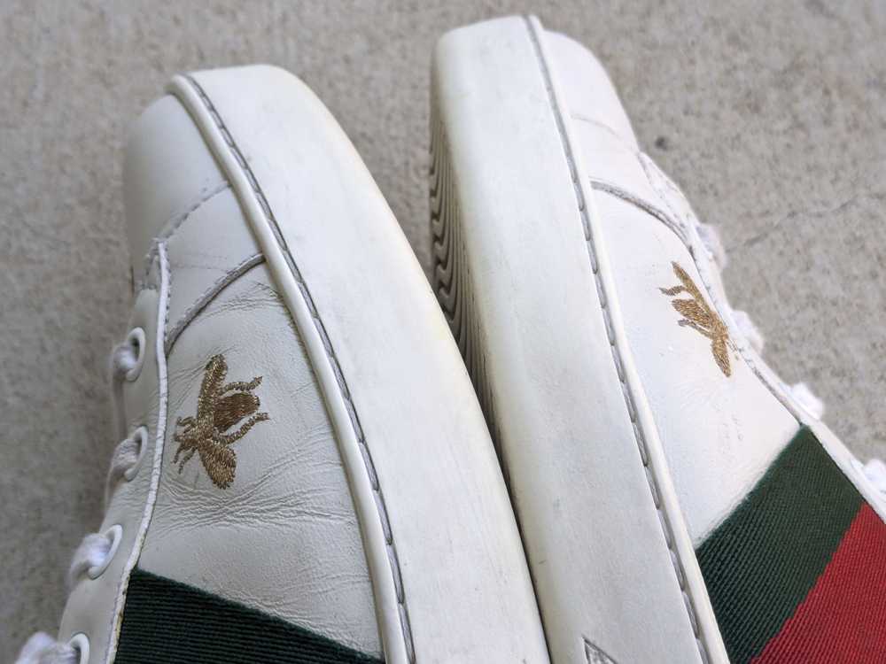 Gucci Gucci Ace Sneakers White Bee Stars Low 11.5… - image 8