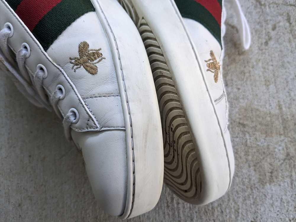 Gucci Gucci Ace Sneakers White Bee Stars Low 11.5… - image 9