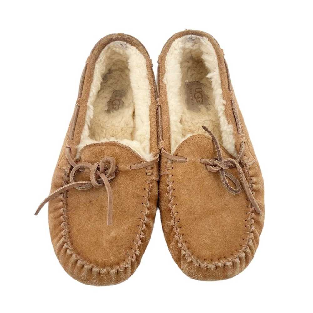 Ugg Ugg Tan Moccasin Slippers Sz 6 - image 2