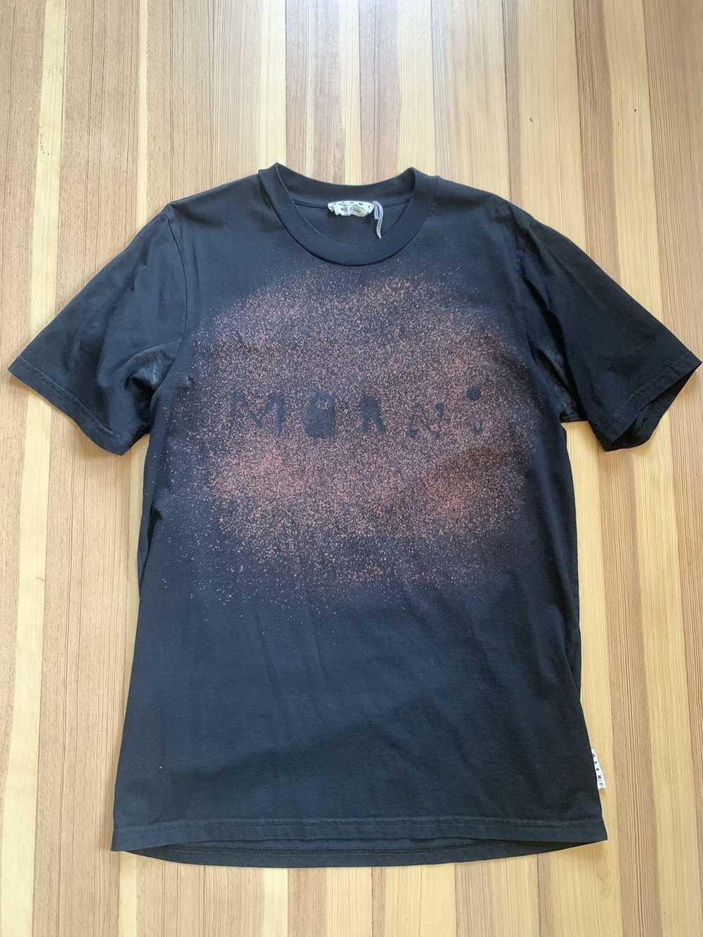 Marni Black Splatter Logo Tee - image 1