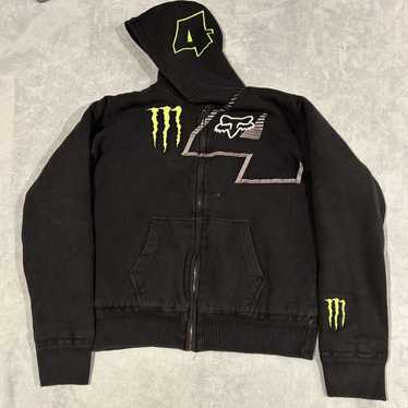 Fox Fox Racing Monster Energy Hoodie Sherpa Lined… - image 1