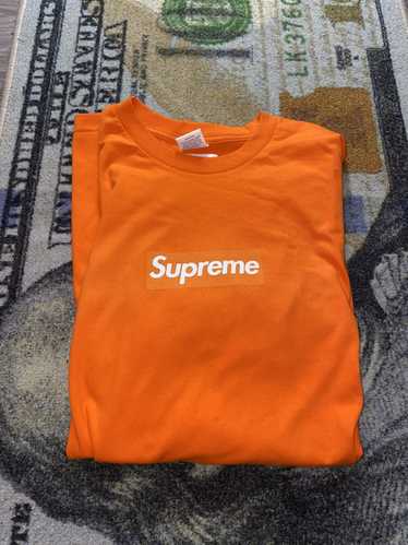 Supreme Supreme Box Logo Long Sleeve Tee Orange