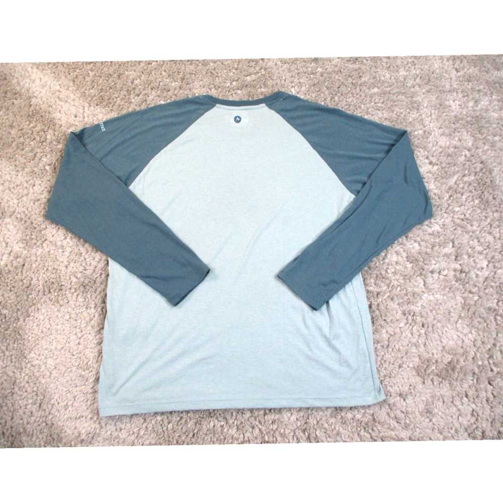 Marmot Mens XL Blue Raglan Sleeve Knit Base Layer… - image 3