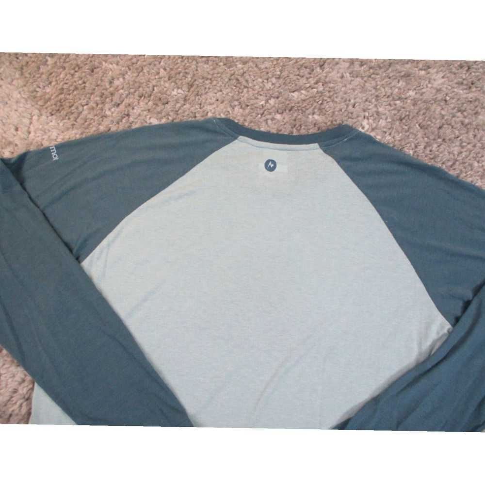 Marmot Mens XL Blue Raglan Sleeve Knit Base Layer… - image 7