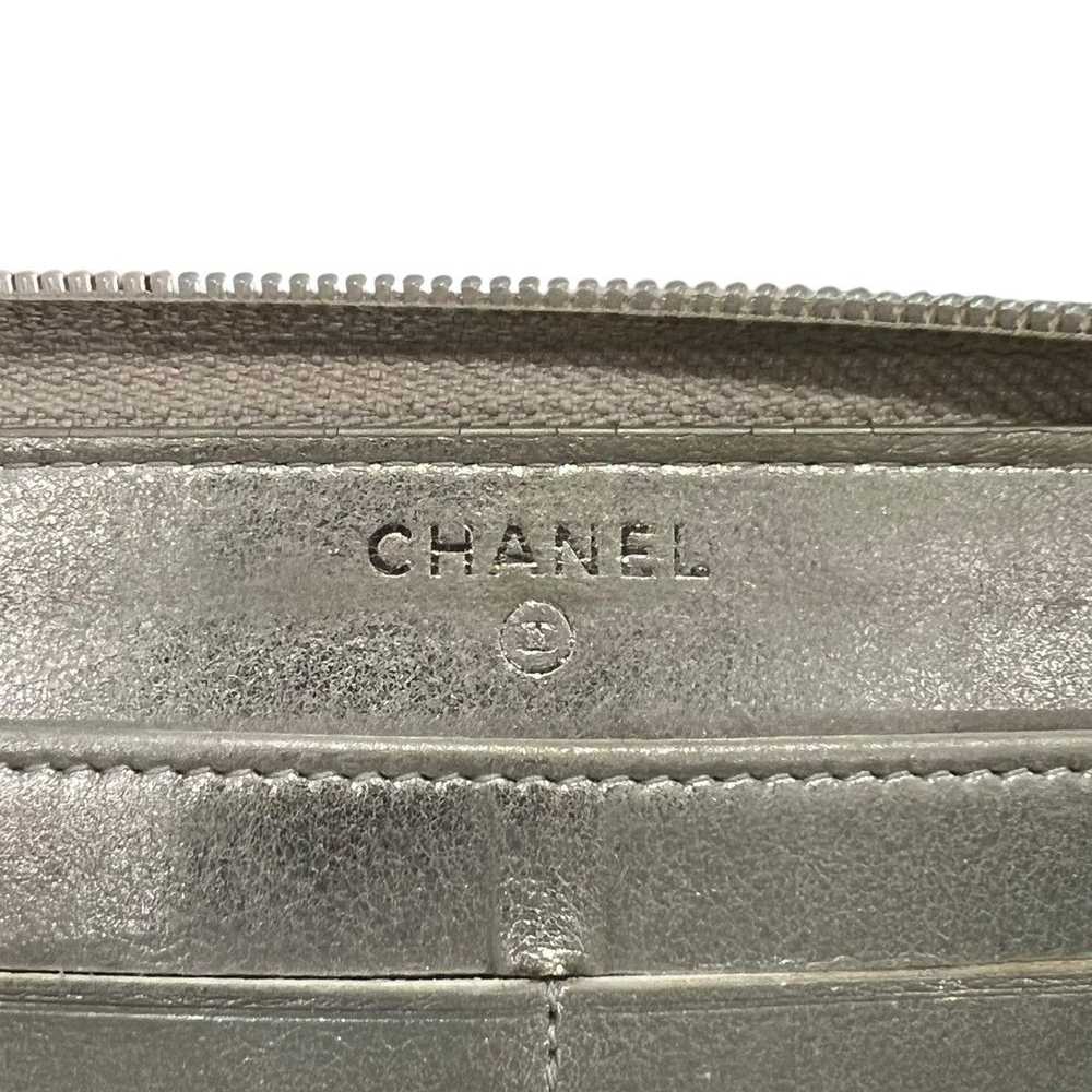 Chanel Chanel CC Logo Zip Around Wallet - image 5