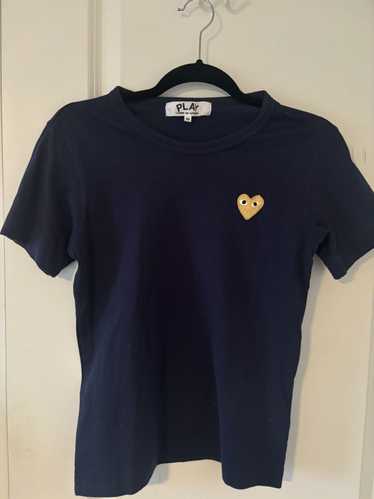 Comme Des Garcons Play Gold heart patch cdg play n