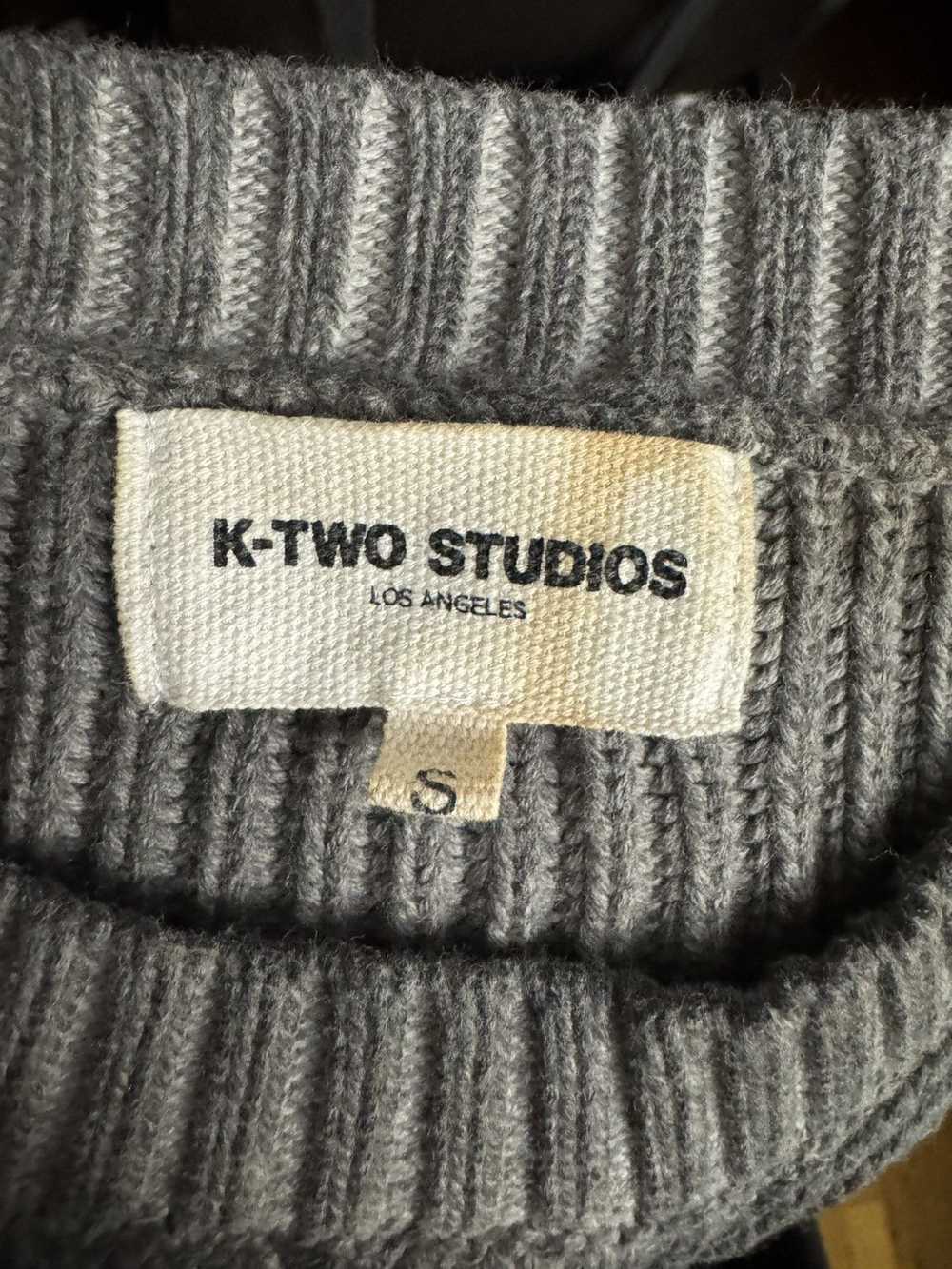 K-Two Studios K-TWO Studios DYED FISHERMAN KNIT "… - image 3