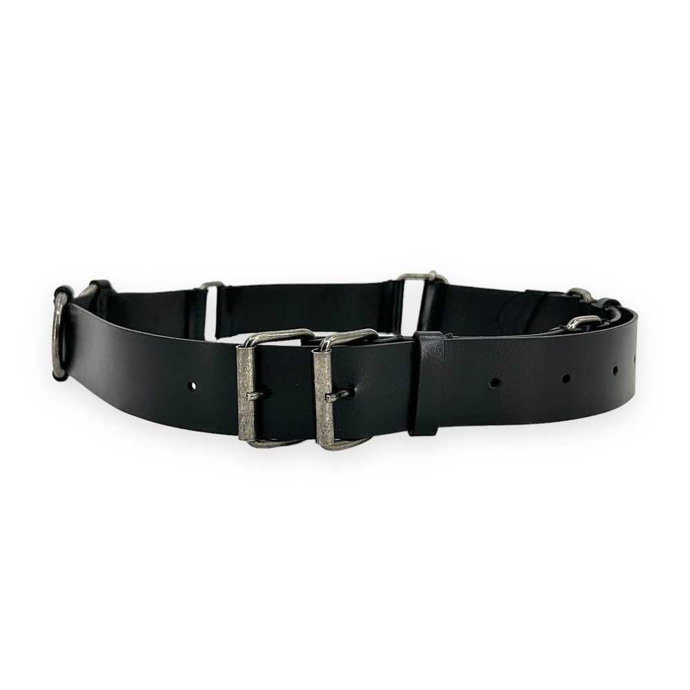 Ann Demeulemeester Black Double Buckle Leather Be… - image 3