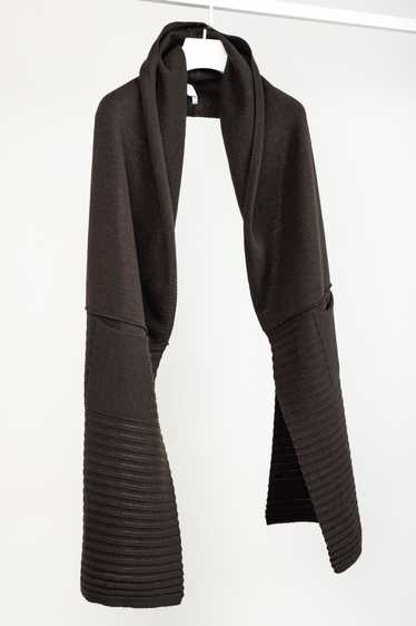 Sarah Pacini Sarah Pacini Brown Wool-Blend Ribbed… - image 1