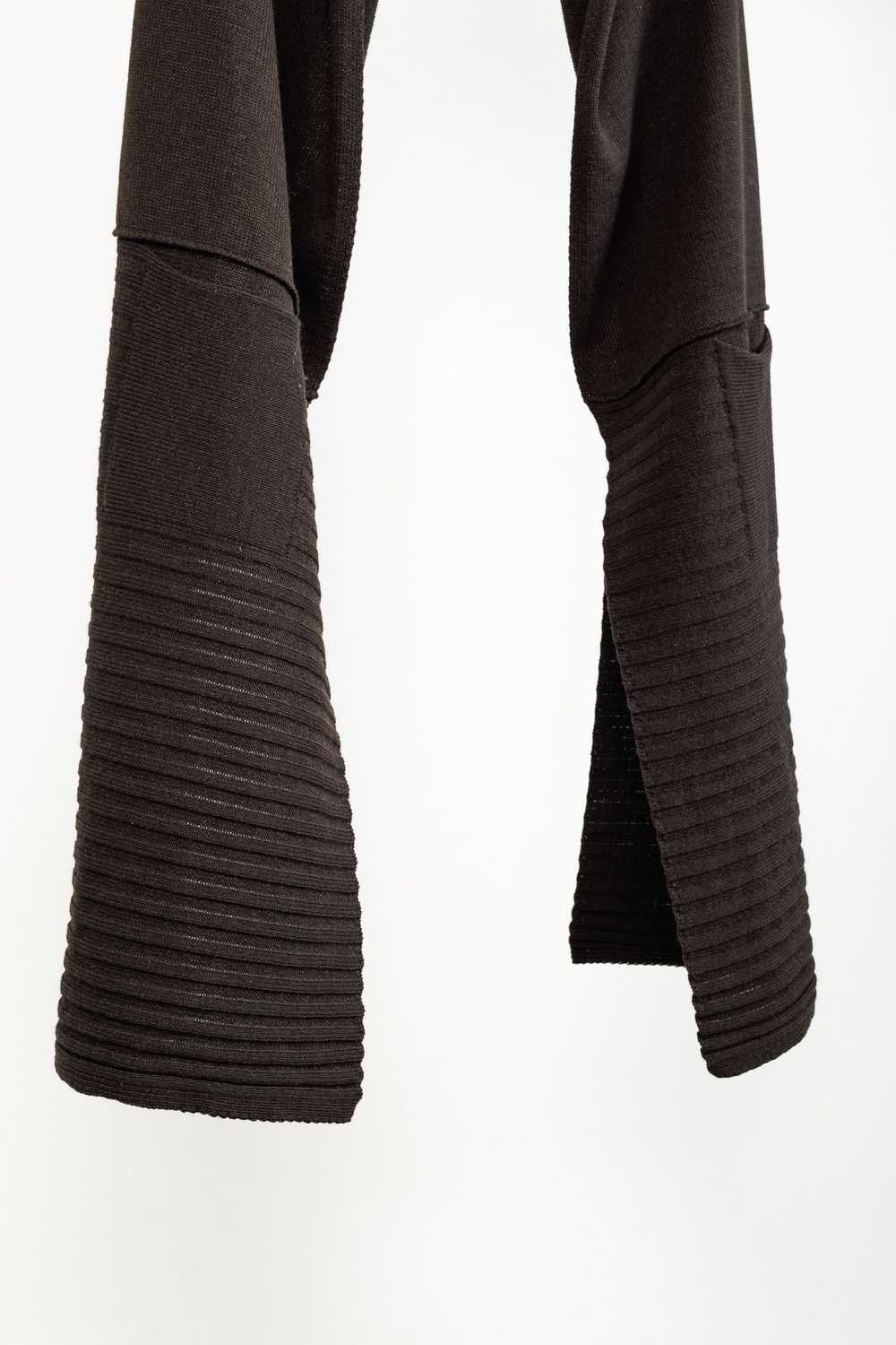 Sarah Pacini Sarah Pacini Brown Wool-Blend Ribbed… - image 3