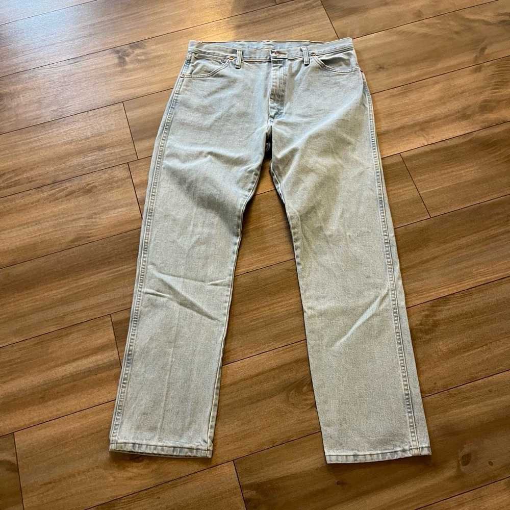 Wrangler Vintage Wrangler Light Wash Denim Cargo … - image 2