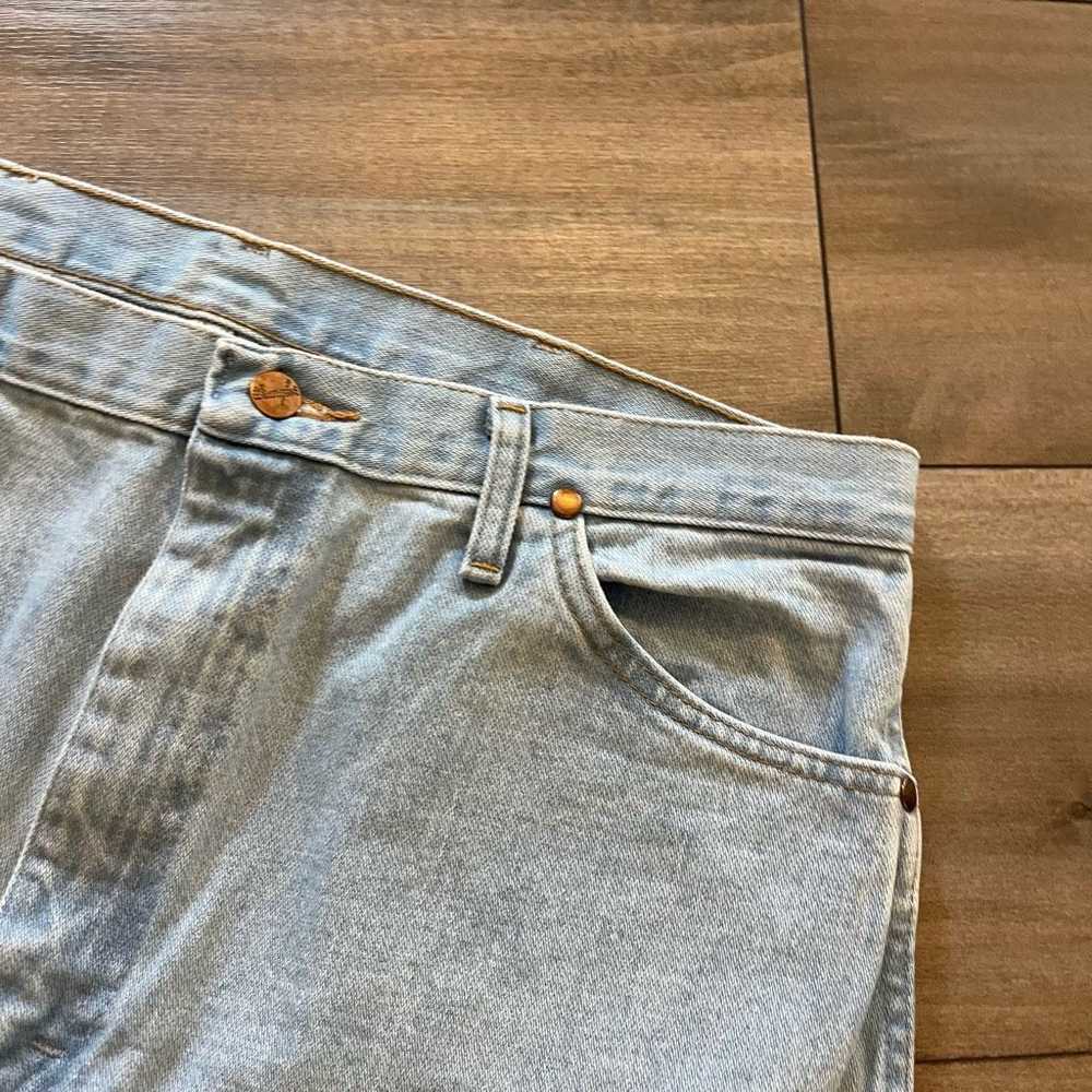 Wrangler Vintage Wrangler Light Wash Denim Cargo … - image 3