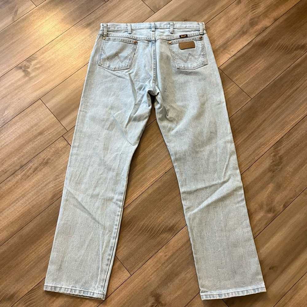 Wrangler Vintage Wrangler Light Wash Denim Cargo … - image 5