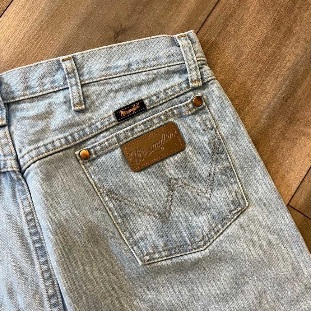 Wrangler Vintage Wrangler Light Wash Denim Cargo … - image 6