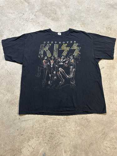 Kiss × Rock T Shirt × Vintage Vintage Y2K Kiss Des