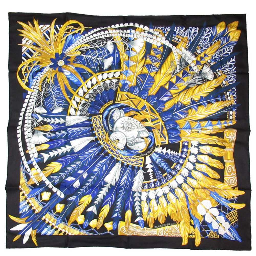 Hermes Hermes Scarf Muffler Carre 90 DANSE PACIFI… - image 1