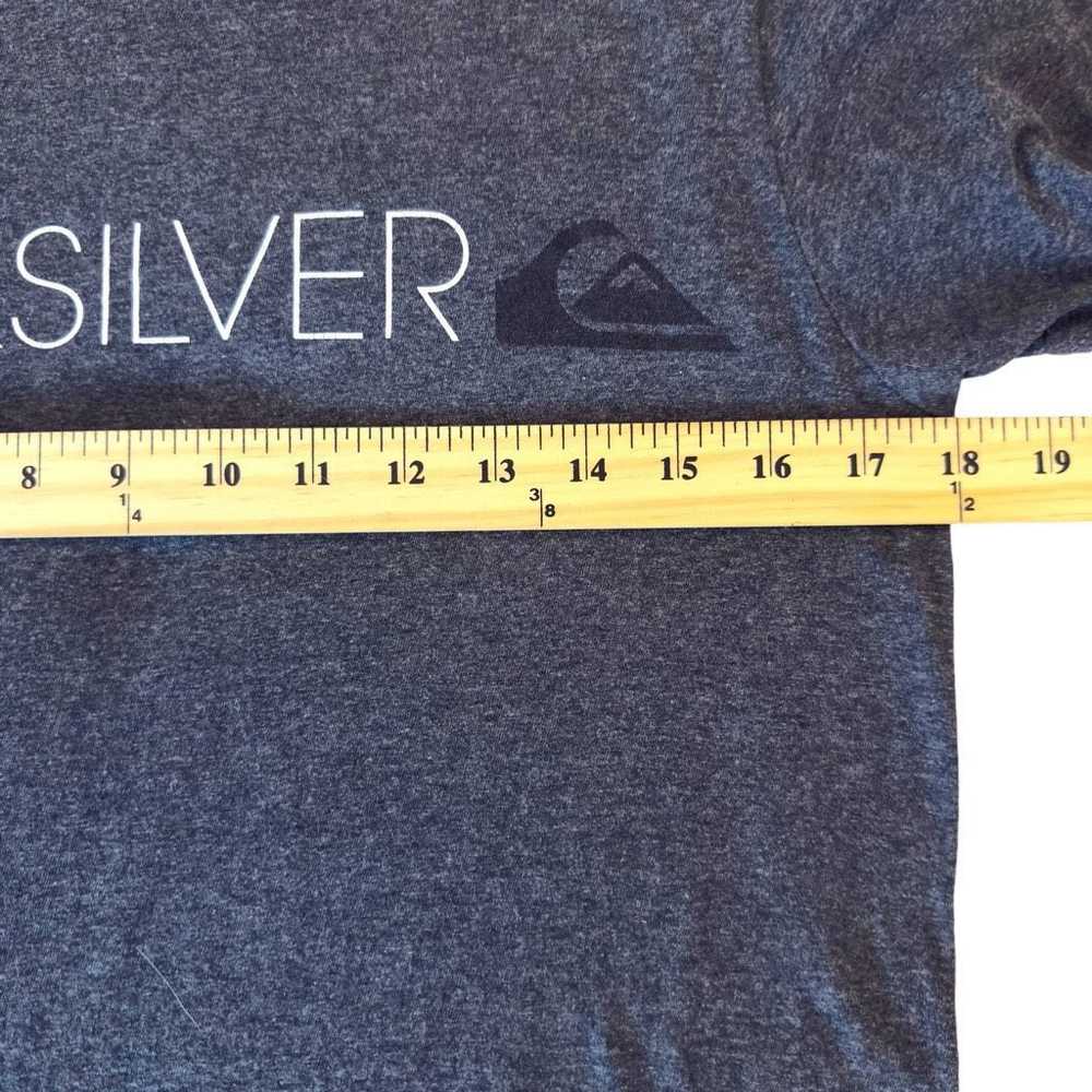 Quicksilver Quiksilver Heather Grey Big Logo T-sh… - image 11