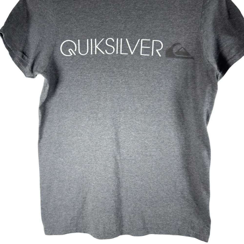 Quicksilver Quiksilver Heather Grey Big Logo T-sh… - image 5