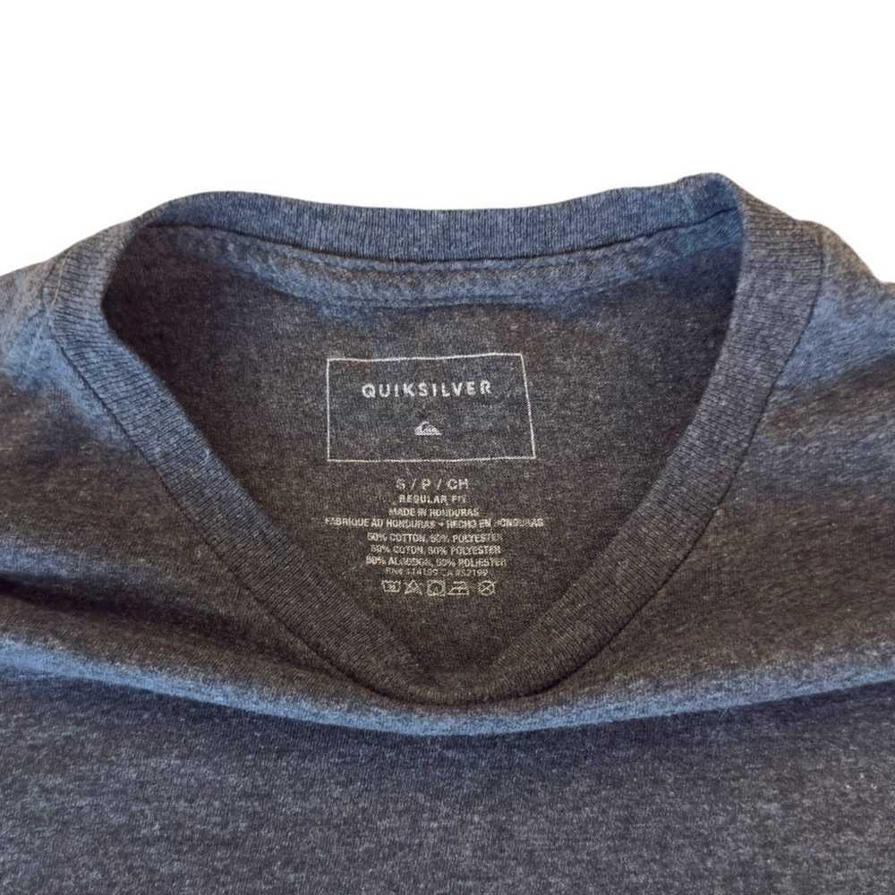 Quicksilver Quiksilver Heather Grey Big Logo T-sh… - image 6