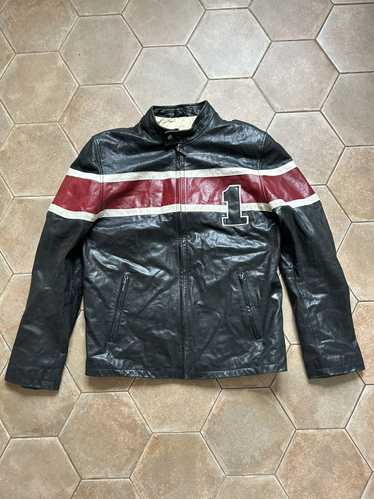 Leather Jacket × Racing × Streetwear VINTAGE RACIN