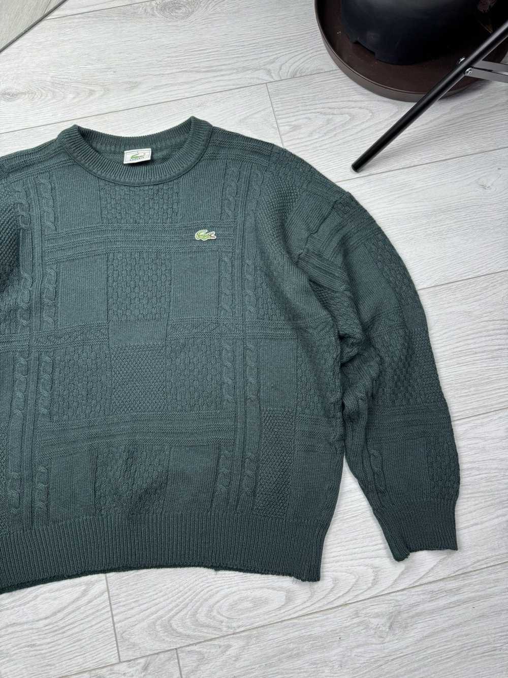 Coloured Cable Knit Sweater × Lacoste × Vintage L… - image 3