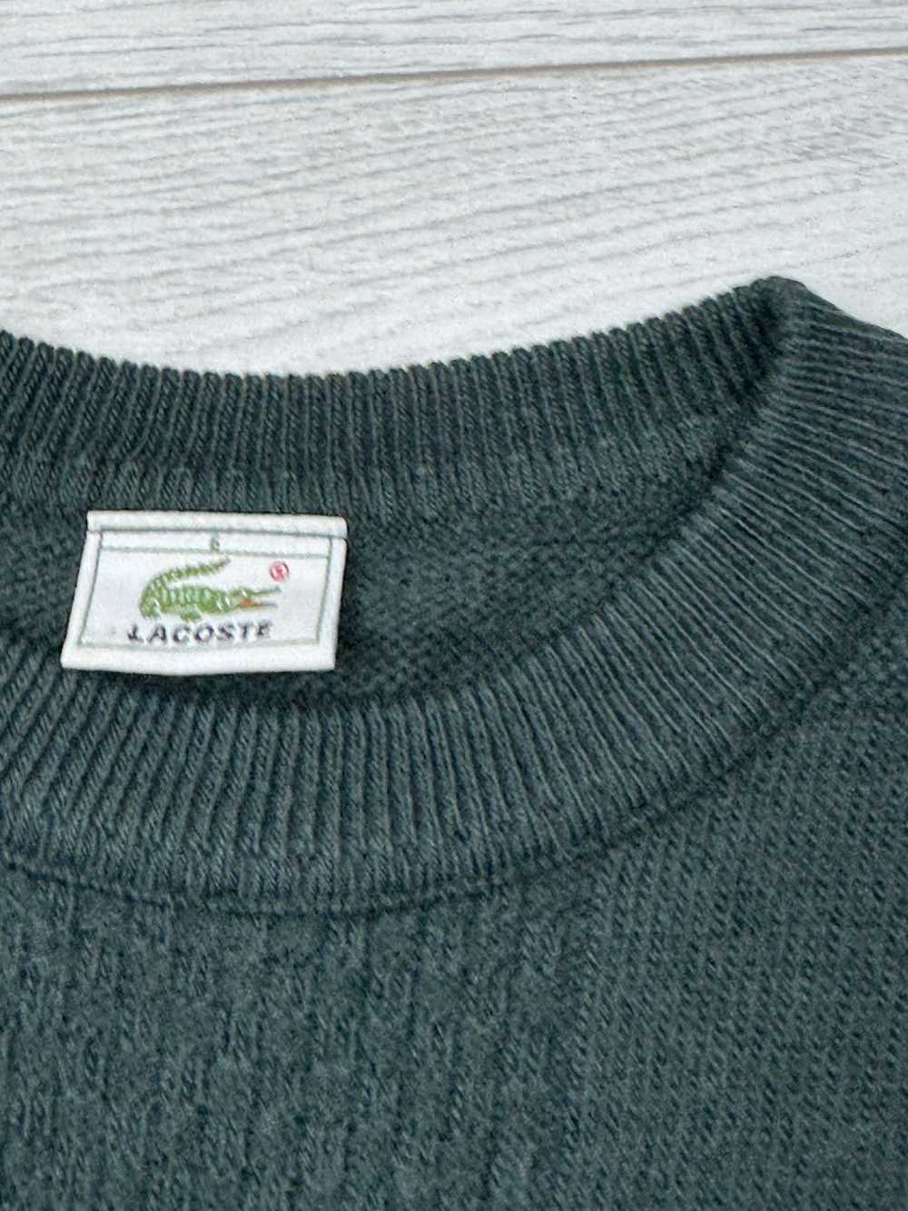 Coloured Cable Knit Sweater × Lacoste × Vintage L… - image 5