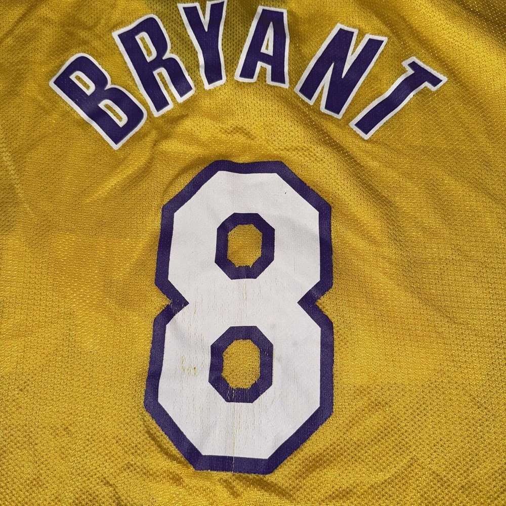 Champion Vintage Lakers Kobe Bryant #8 Gold Jerse… - image 3