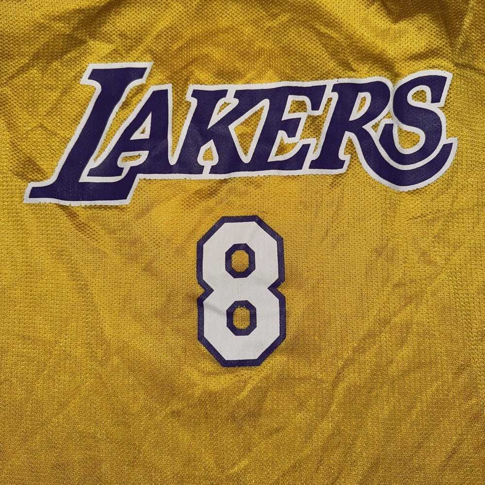 Champion Vintage Lakers Kobe Bryant #8 Gold Jerse… - image 4