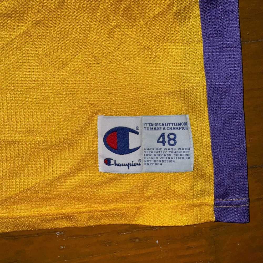 Champion Vintage Lakers Kobe Bryant #8 Gold Jerse… - image 5