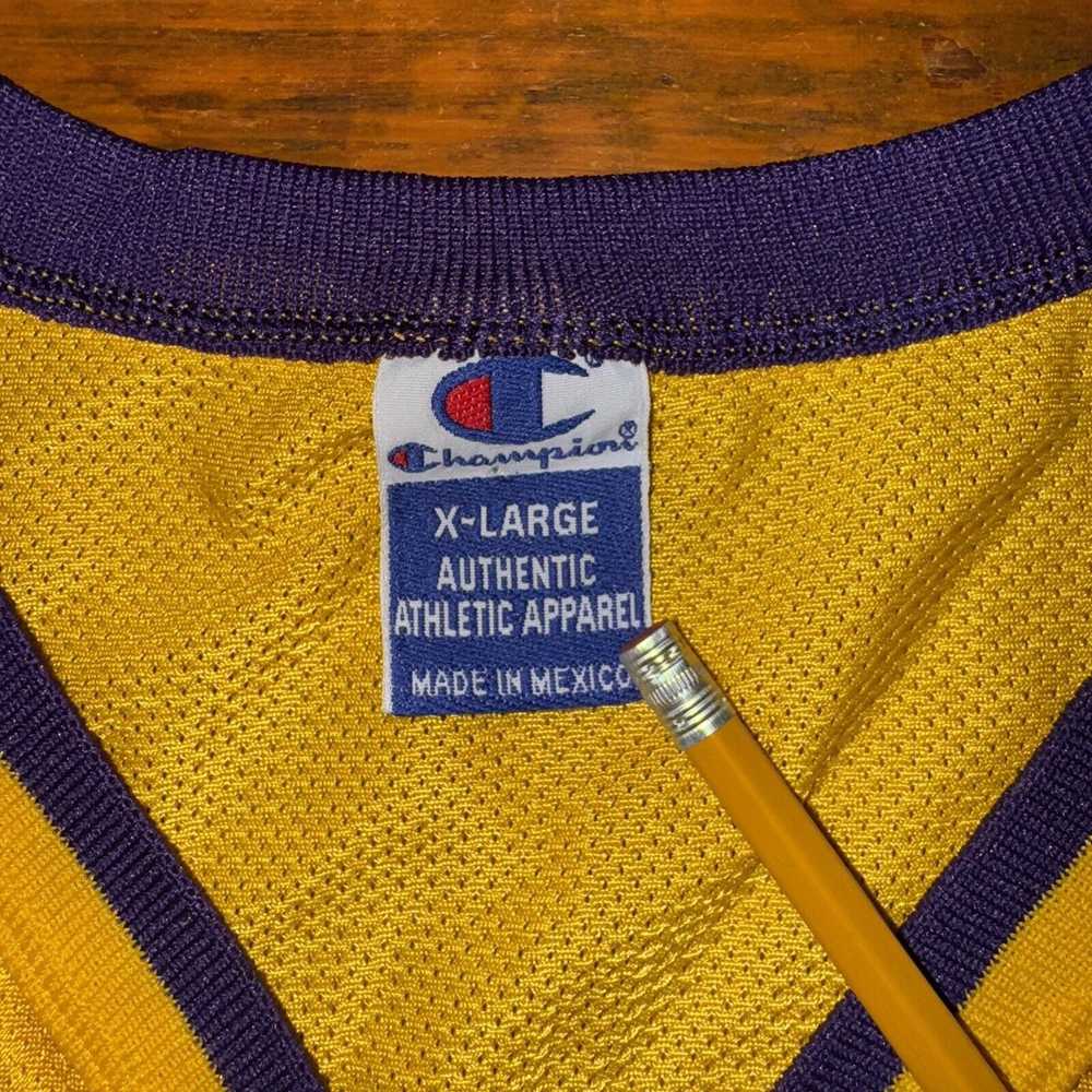 Champion Vintage Lakers Kobe Bryant #8 Gold Jerse… - image 6