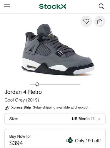 Jordan Brand × Nike Jordan 4 Retro Cool Grey (2019