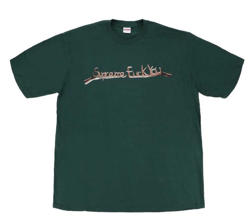 Supreme Supreme Dark Green ‘Fuck You’ Tee Size Me… - image 1