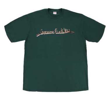 Supreme Supreme Dark Green ‘Fuck You’ Tee Size Me… - image 1