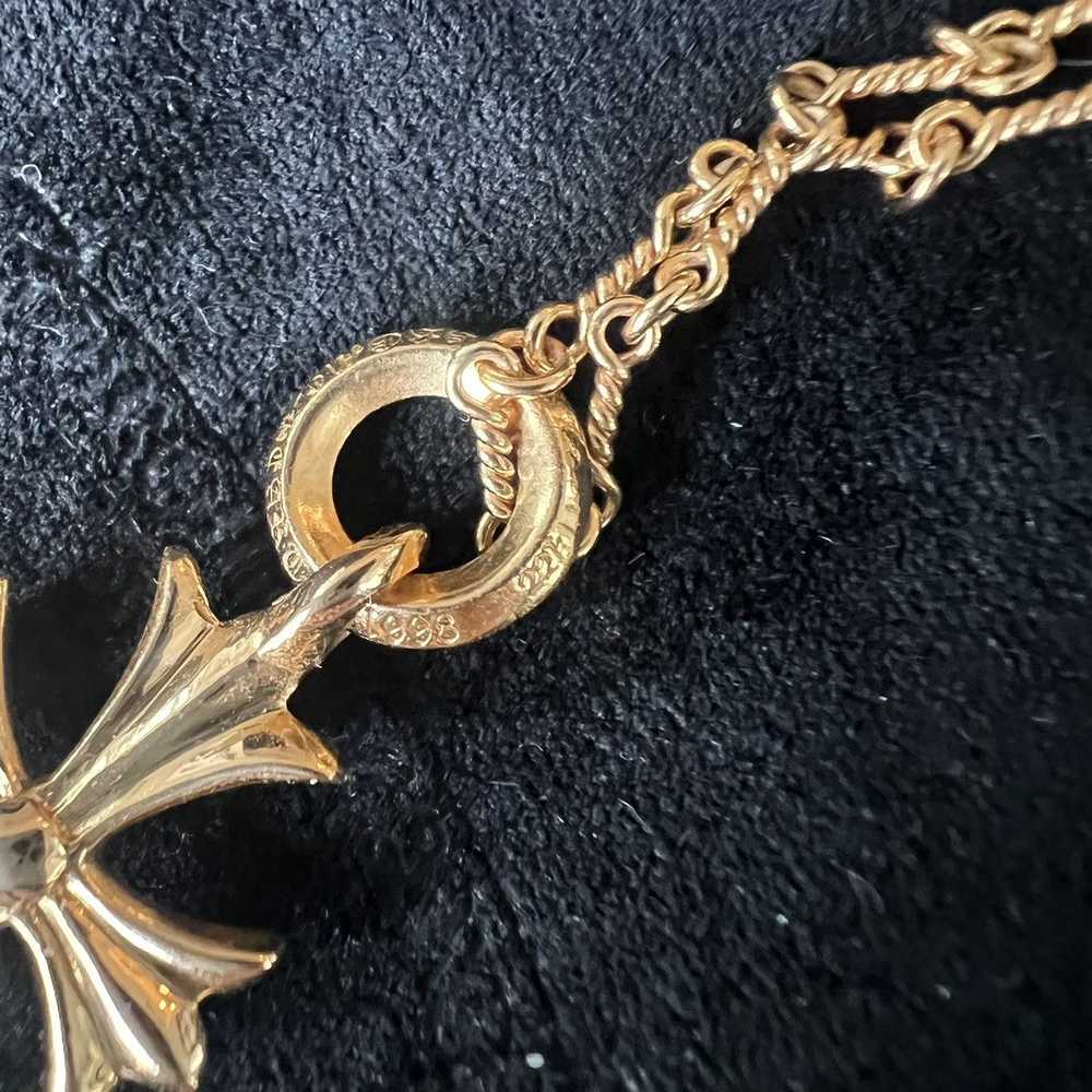 Chrome Hearts 22k tiny cross - image 2