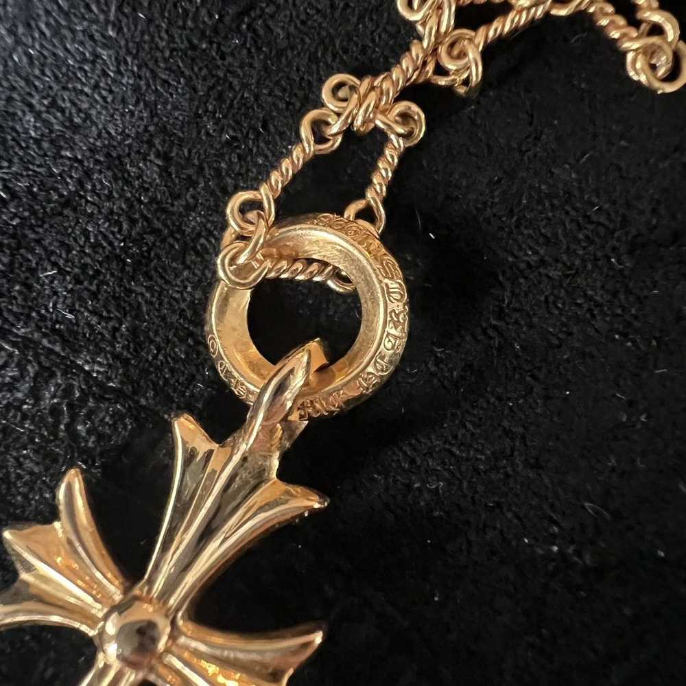 Chrome Hearts 22k tiny cross - image 3