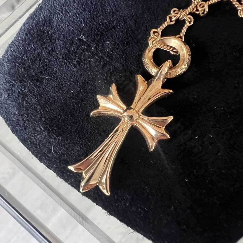 Chrome Hearts 22k tiny cross - image 4