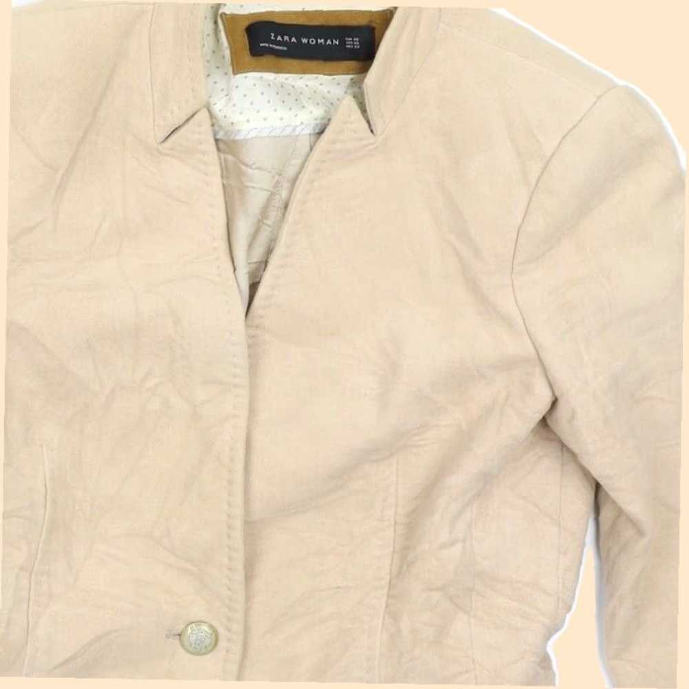 Zara Authentic Chic Beige Cotton Rich Women's App… - image 7