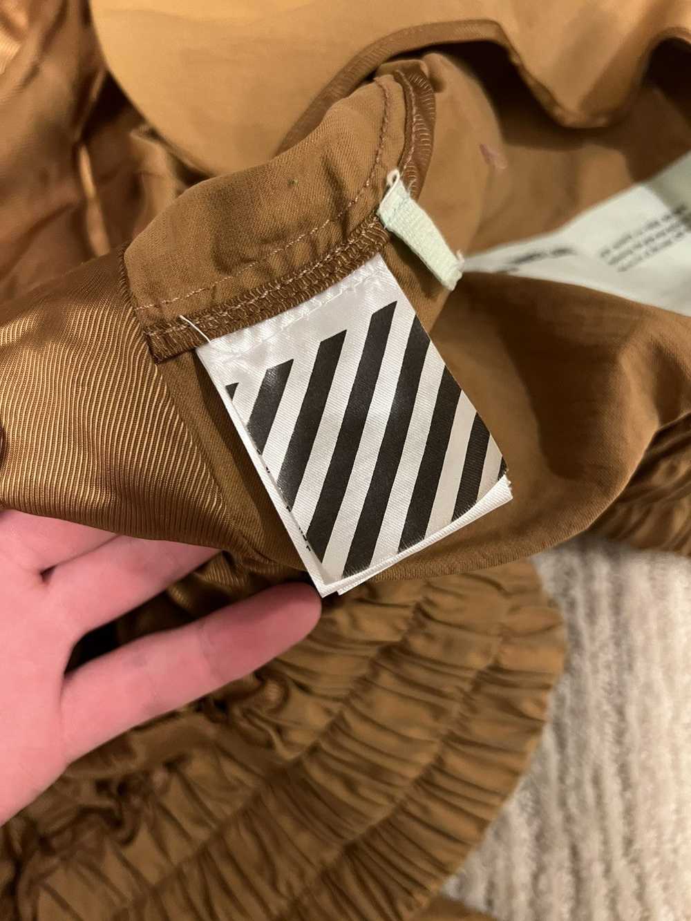 Off-White Off White Tan Scorpion Embroidered Bomb… - image 11