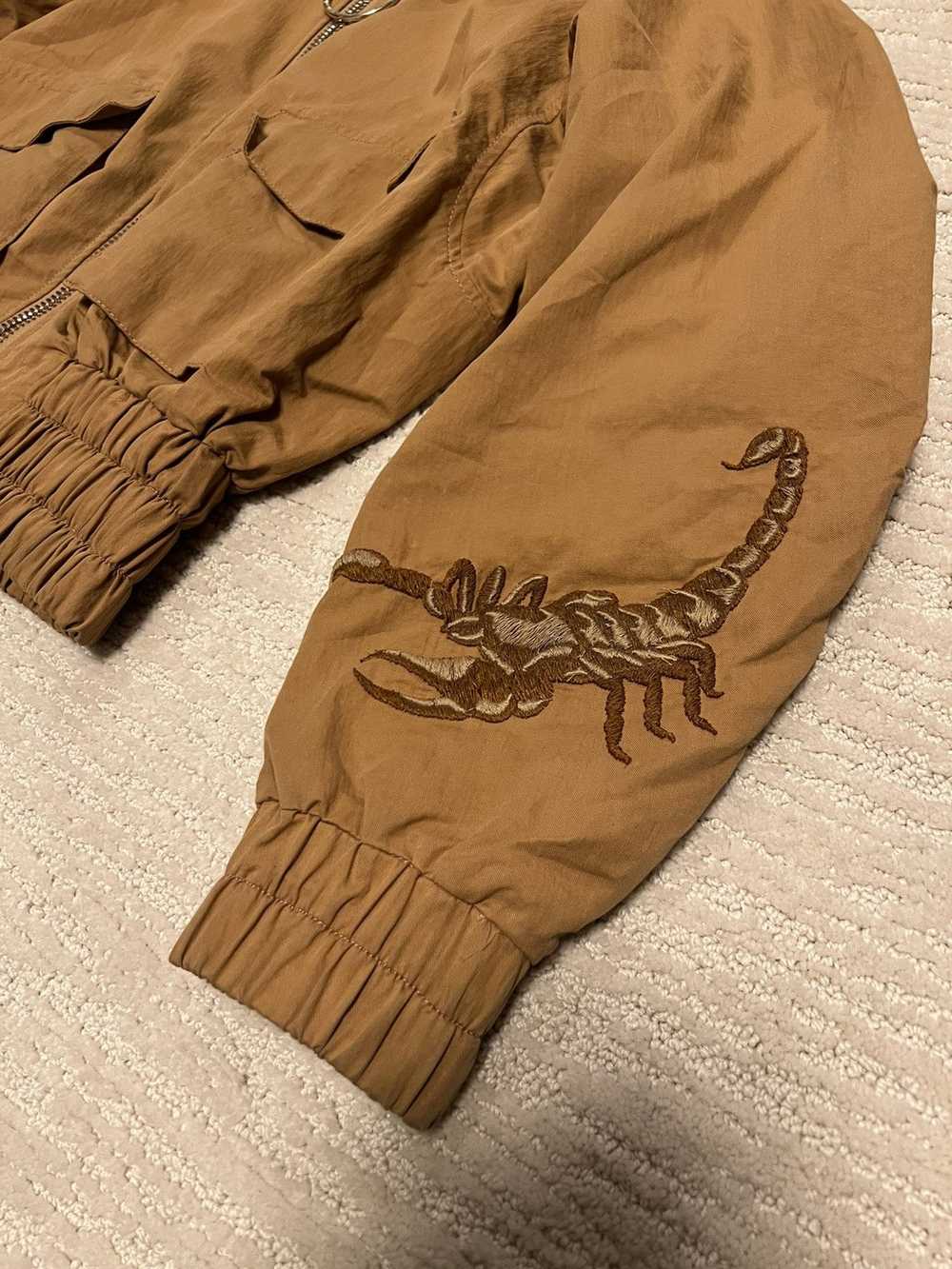 Off-White Off White Tan Scorpion Embroidered Bomb… - image 2