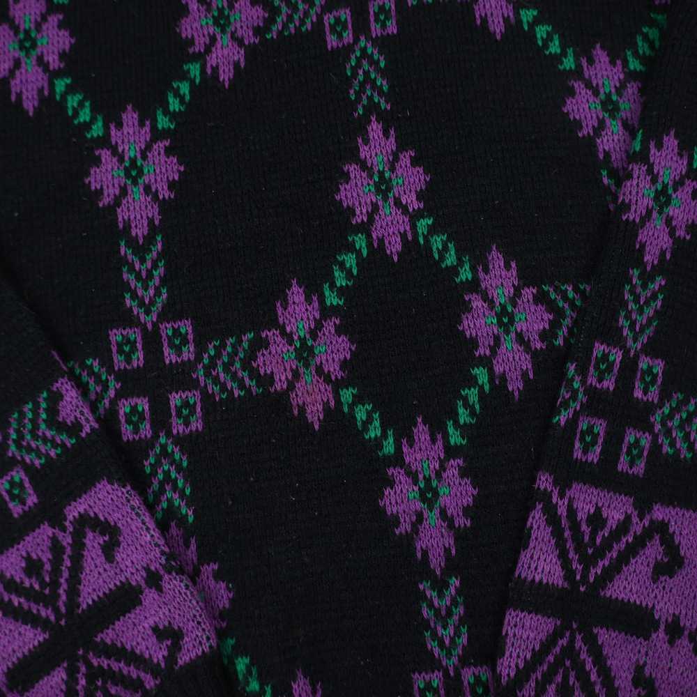 Vintage Vintage El Mar Nordic Snowflake Knit Swea… - image 4