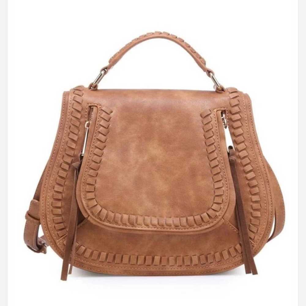 URBAN EXPRESSIONS KHLOE CROSSBODY BAG TAN with Gu… - image 2