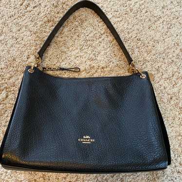 Authentic Coach Mixed Media Black Purse