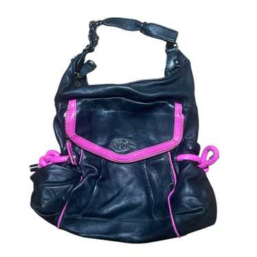 Vintage Y2K  Betsey Johnson Black Pink Leather Sho