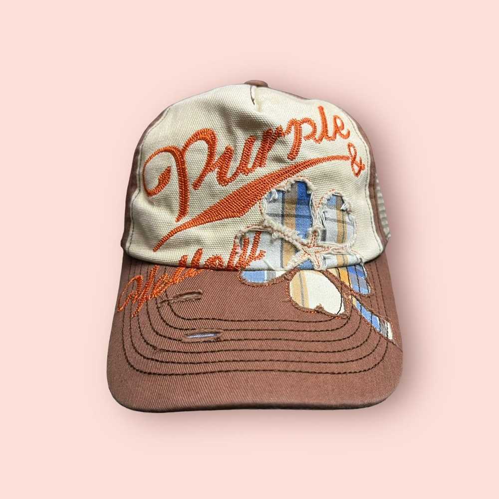 Japanese Brand × Purple Brand × Trucker Hat RARE … - image 3